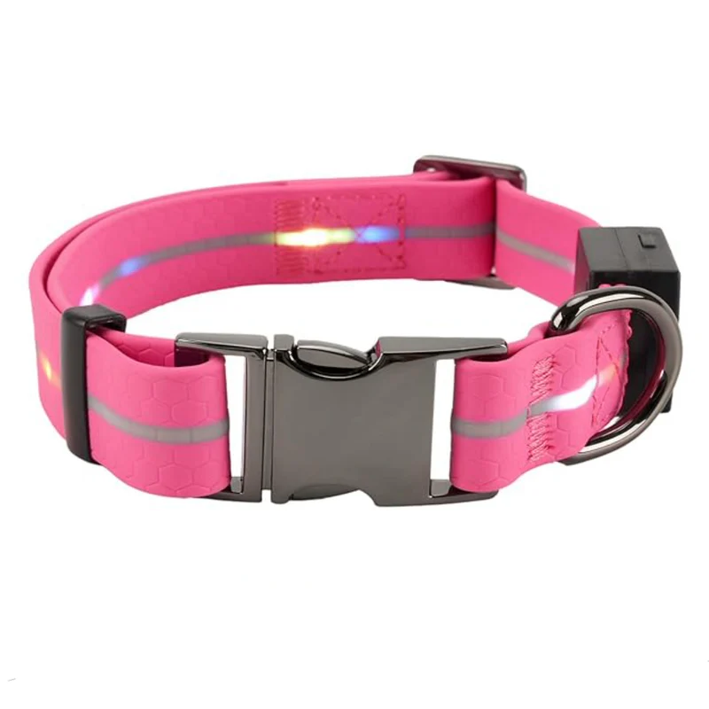 LED Light Collar & Leash Set (PVC Coated)1