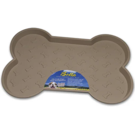 Spill-Proof Bone-Shaped Bowl Mat|India Pet Store
