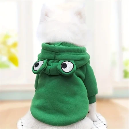 Green Frog Hoodie for Dogs – Cute & Cozy Pet Clothing | India Pet Store