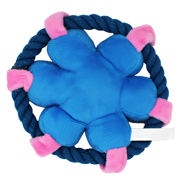 Flower Rope Squeaky Plush Toy for Dogs – Interactive Pet Toy | India Pet Store